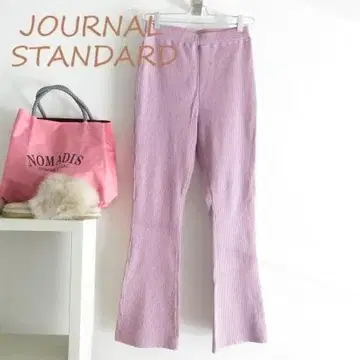 미사용 저널 스탠다드 리브 팬츠 핑크 레깅스