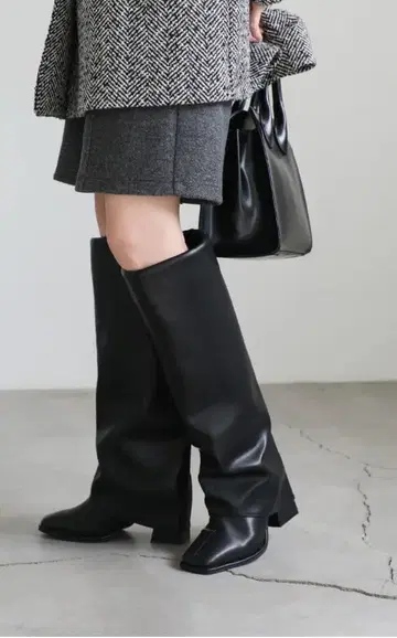 [ seIect moca 레이어드 롱 부츠 ]