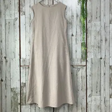 로페피크닉 새상품급 롱 원피스 슬리브리스 [38] 브라운 계열