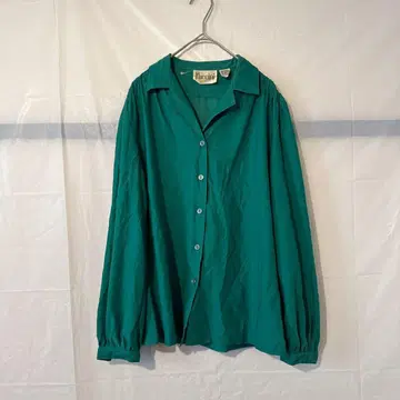 새상품급 Puccini 터콰이즈 긴팔 셔츠 무지 심플 가을 옷 겨울 의류