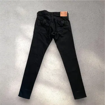 MUVEIL WORK 백리본 스키니 팬츠 36 블랙