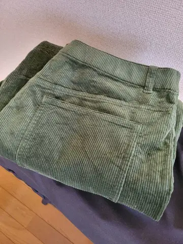 UNIQLO 코듀로이 커브 팬츠 긴 길이 GREEN XXL