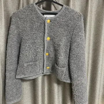 MACPHEE 그레이 노카라 자켓