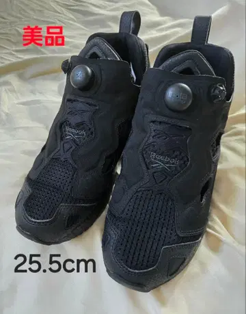 새상품급 Reebok 블랙 스니커즈 25.5cm