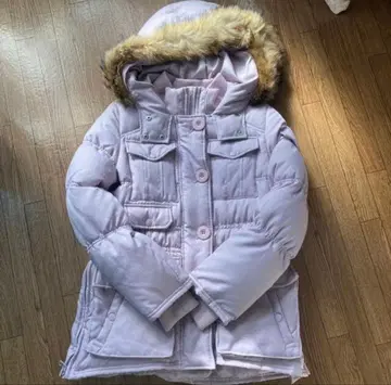 MIIA 연보라 후드 부착 다운 자켓