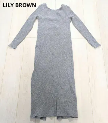 새상품급 LILY BROWN 릴리 브라운 니트 롱 원피스 그레이