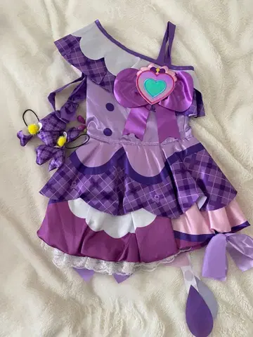 너와 아이돌 프리큐어 큐어큐운 의상 보라색 변신 프리츄움