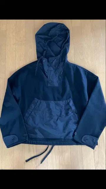 RCW RED CHOP WORKS 플리스 후드티 블랙 캐널진