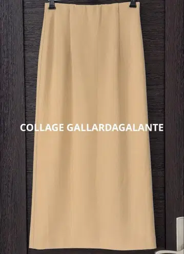 콜라주 개럴개런트 저지 타이트 스커트 롱 스커트