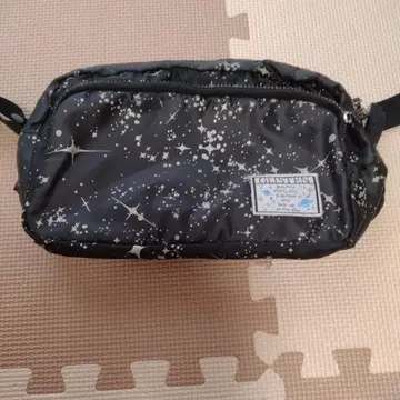 별 패턴 나일론 숄더백