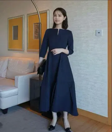 [새상품] 로브 블랑 Keyneck Jacquard Dress S사이즈