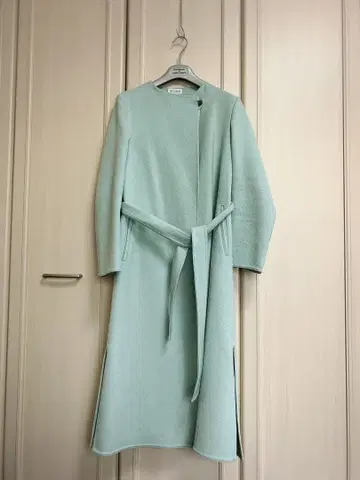 PLST 민트 그린 롱 코트