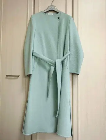 PLST 민트 그린 롱 코트