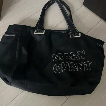 새상품급 MARY QUANT LONDON 데이지 블랙 토트백