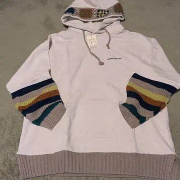 택 포함 새상품 큐브 슈가 니트 후드 맨투맨