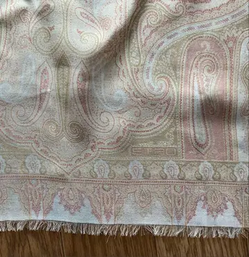 에트로 스카프 페이즐리 브라운 모스그린