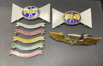 전일본 경비행기 레이스 전일본 비행기 레이스 기념 배지 아사히 신문사