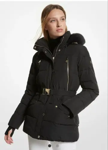 [ 새상품급 ] MICHAEL KORS 마이클코어스 다운 코트 블랙 S