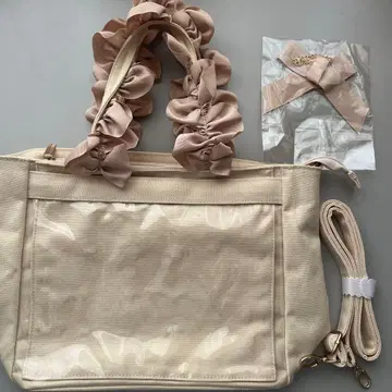 자카마트 A4 다기능 2WAY 핸드 프릴 토트백 이타백