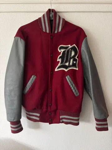 SKOOKUM 버건디 바시티 자켓 36