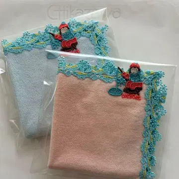 친자와 레이스 새상품 빙어 낚시 2장 세트 시즌 타월 손수건