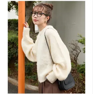 FREAK'S STORE 컬러 샤기 니트