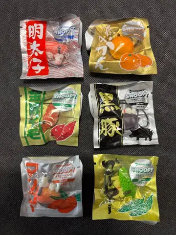 SNOOPY 전국 맛있는 것 액세서리 24종 컴플리트 미개봉