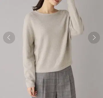 울 나일론 보트넥 니트