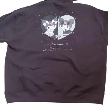 택 포함 쿠로미의 속기모 후드티 (4L)