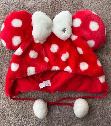 미니 마우스 팬캡 빨간색