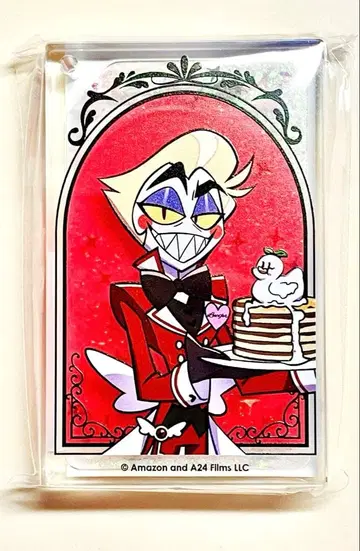 해즈빈 호텔에 오신 것을 환영합니다 애니카페 리퀴드 아크릴 키링 루시퍼