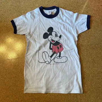빈티지 70s~ 미키마우스 티셔츠 화이트