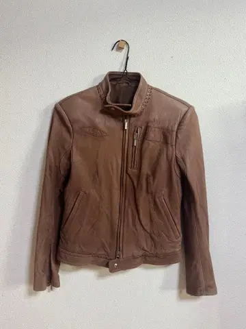 잭 헨리 브라운 가죽 자켓