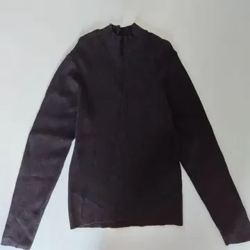 YARRA 야라 면 캐시미어 터틀 리브 니트