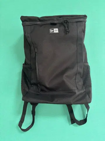 블랙 롤탑 백팩