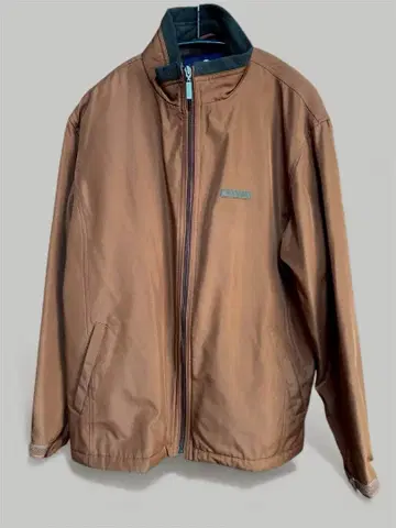 시니어 남성용 홍차색 BRITISH KHAKI 집업 점퍼