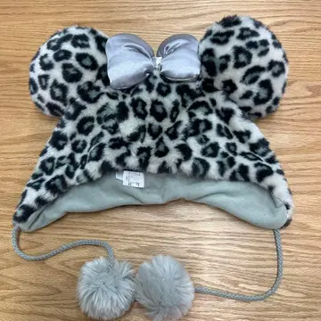 도쿄 디즈니 리조트 레오파드 무늬 모자 미니 팬캡