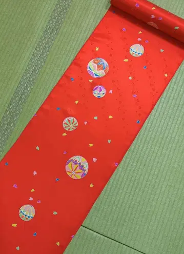 새상품 유젠 순수 실크 옷감 50