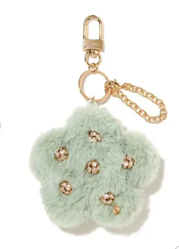 MUCHA 뮤샤 플라워 퍼 참 민트 그린