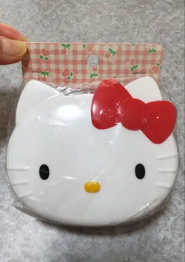 미사용 당시 물건 초레어!! 헬로키티 얼굴 모양 용기 1991년 제조