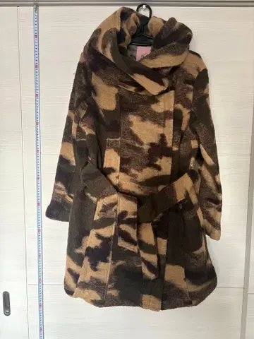 Kavach ITALY 카바치 카모 패턴 울 코트