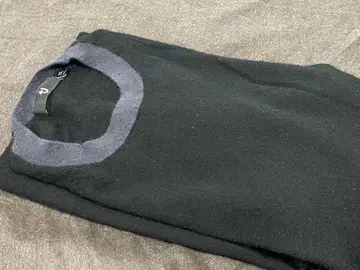 유니클로 J 캐시미어 크루넥 스웨터 XXL 그레이&블랙