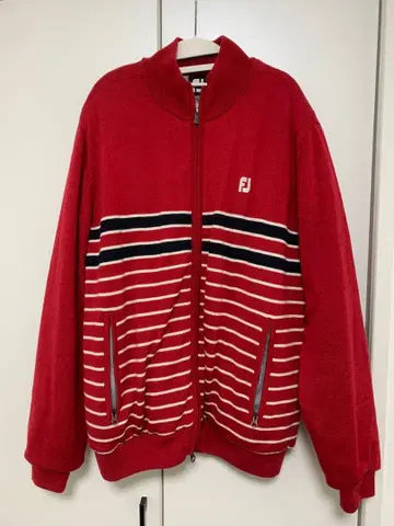 FJ 풋조이 스트라이프 레드 저지 XL