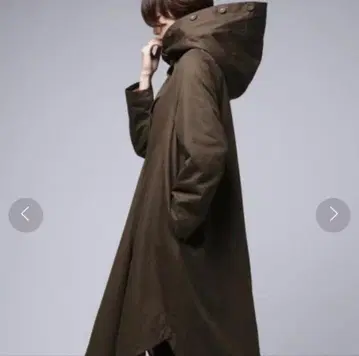 완판템 antiqua 전체 보아 안감 롱 코트 후드티 후디 올리브 포켓