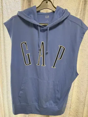 GAP 슬리브리스 후디 파랑