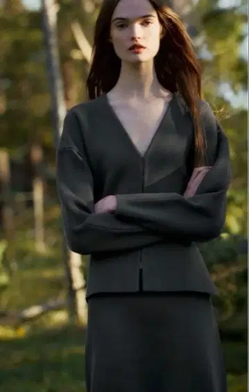 [ ZARA ] 슬리브 니트 가디건