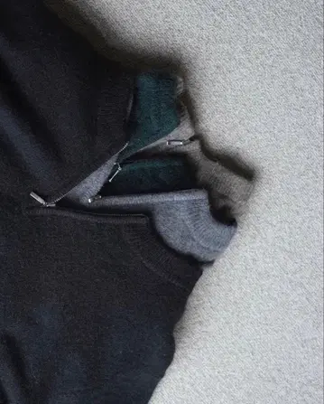 CLANE W FACE HALF ZIP YAK KNIT TOPS