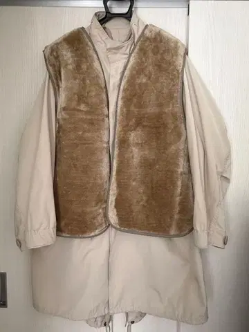 모즈 코트 3way 아이보리 리랜드트루