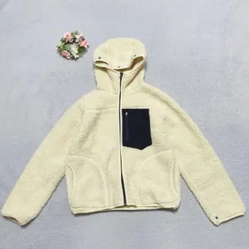 [ 프릭스스토어 ] 보아 플리스 자켓 코튼 혼방 아이보리 가을/겨울