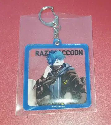 Crazy Raccoon 프레임 키체인 CR VanilLa